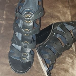 Black Gladiator Heels